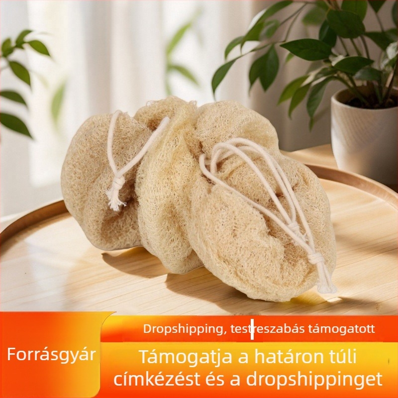 Természetes, kézzel készített loofah mosogatókefe a konyhai takarításhoz