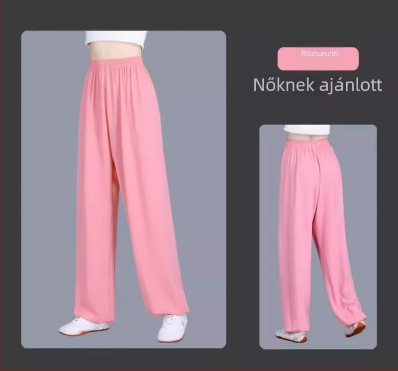 Tai Chi nadrágszett lámpás stílusú nadrággal és nyolcszekciós brokát gyakorlóruhával, nyár