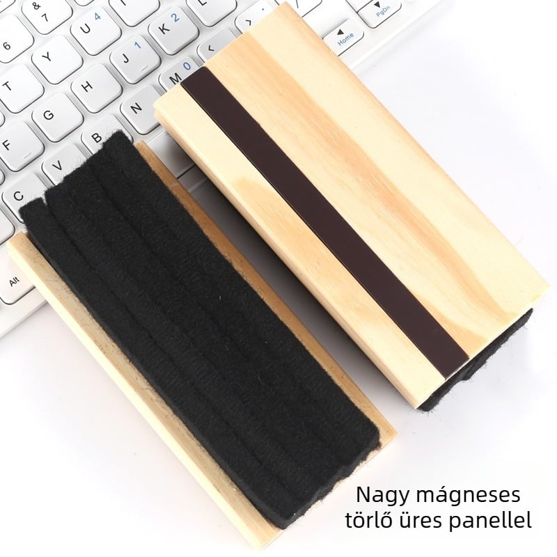 Logóval nyomtatható fa fehértábla radír filcből, anti-statikus, nagy méret