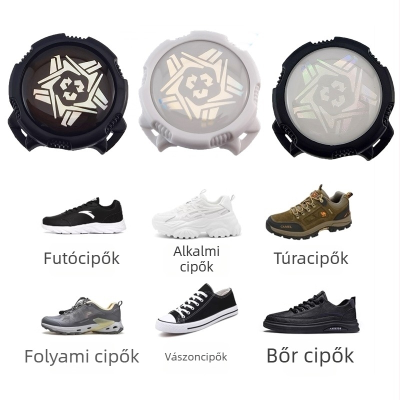 Forgó cipőcsat a könnyű felvételért, kötés nélküli lazító rendszerrel, acéldrót rögzítővel.