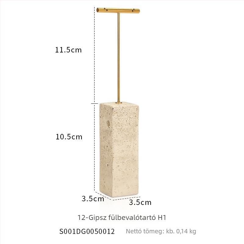 Gipszből készült fülbevaló kiállító állvány