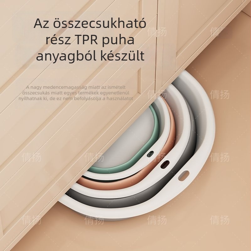 Összecsukható, hordozható arcmosó mosdóedény – otthonra vagy utazáshoz
