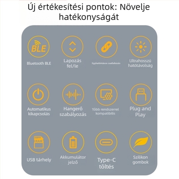 Vezeték nélküli, többfunkciós oktatási és prezentációs toll fehértábla-pointerrel, PPT oldalszám váltás, hosszú élettartamú lézerrel