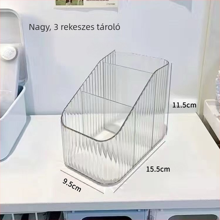 Átlátszó gyöngy eszközök tároló doboza, nagy kapacitású, 52 tartóval, tartalmaz gyöngykanalat, gyöngyírót, gyöngy tűt és gyöngy táblát