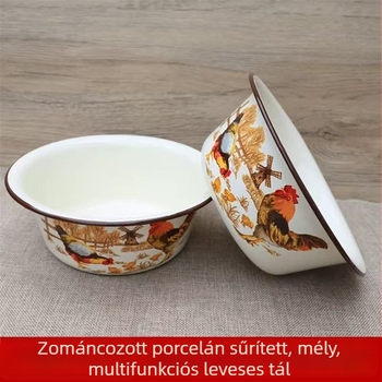 Xinyida sűrített zománc porcelán konyhai medence, mély előkészítő medence hús mosásához, nagy méret.