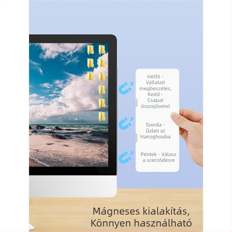 Mágneses törölhető fehér tábla jegyzetekhez