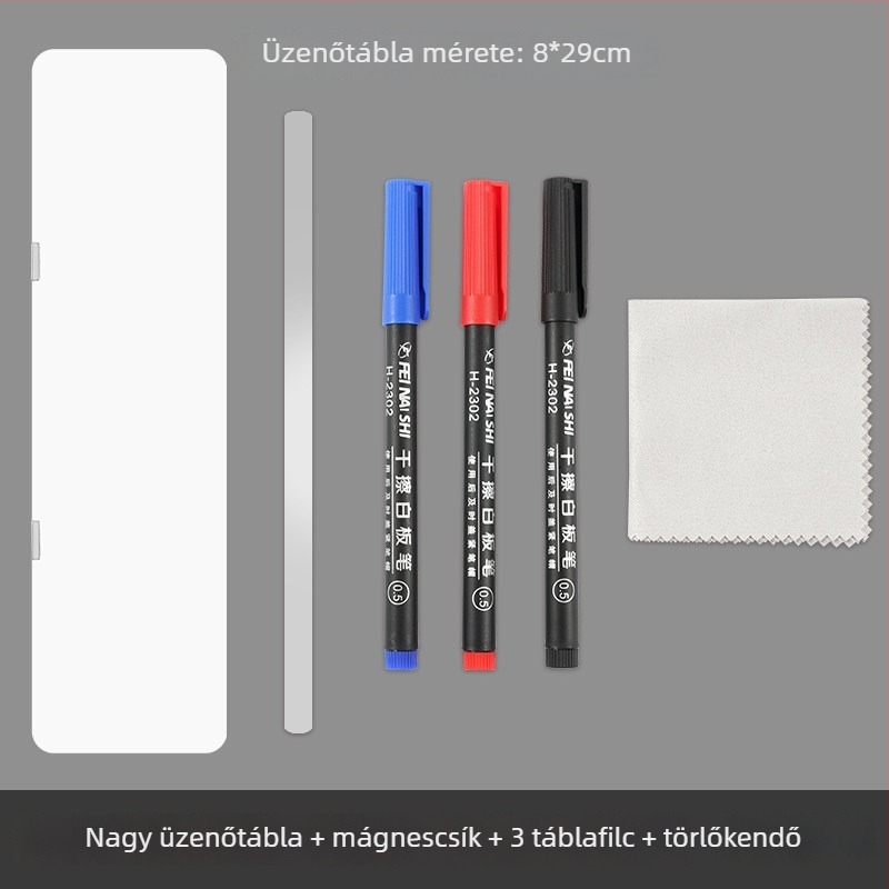 Mágneses törölhető fehér tábla jegyzetekhez