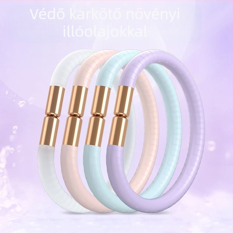 Szúnyogriasztó karkötő gyerekeknek és felnőtteknek illóolaj-tartóval