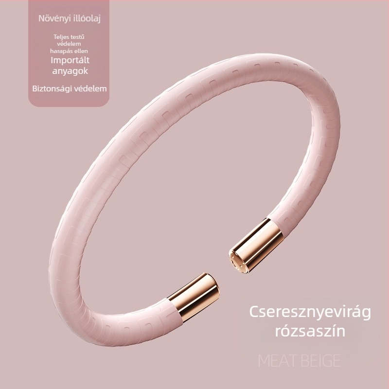 Szúnyogriasztó karkötő gyerekeknek és felnőtteknek illóolaj-tartóval