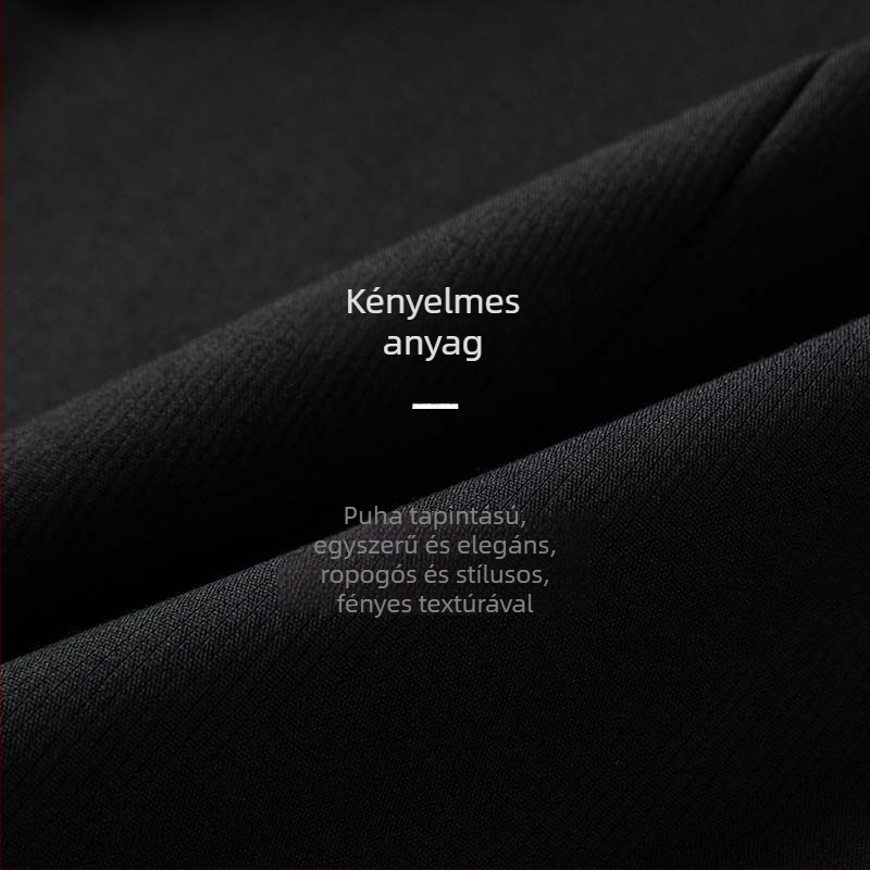 Férfi Slim-Fit öltöny notch gallérral, kétgombos zakó, üzleti formális viselet tavasz–őszre, anyaga poliészter-viszkóz