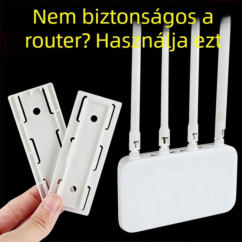 Fali router és Wi‑Fi modem tartó fúrás nélkül