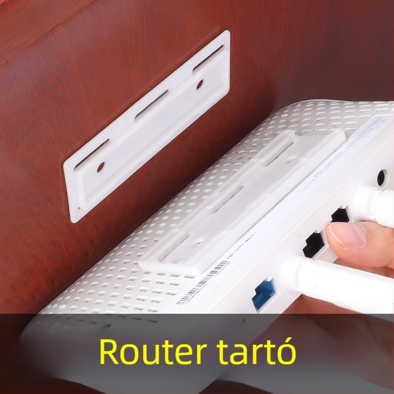 Fali router és Wi‑Fi modem tartó fúrás nélkül