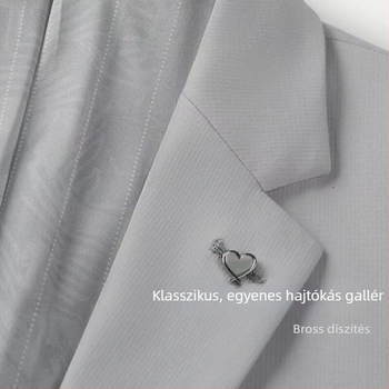 Új bőrbarát, puha UV-védelmet nyújtó férfi casual zakó, négyirányú elasztikussággal, notch gallér, tavaszi üzleti viselet