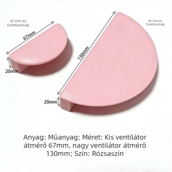 Színes félkör alakú műanyag fogantyú szekrényajtókhoz, modern minimalista dizájn gyerekszobához