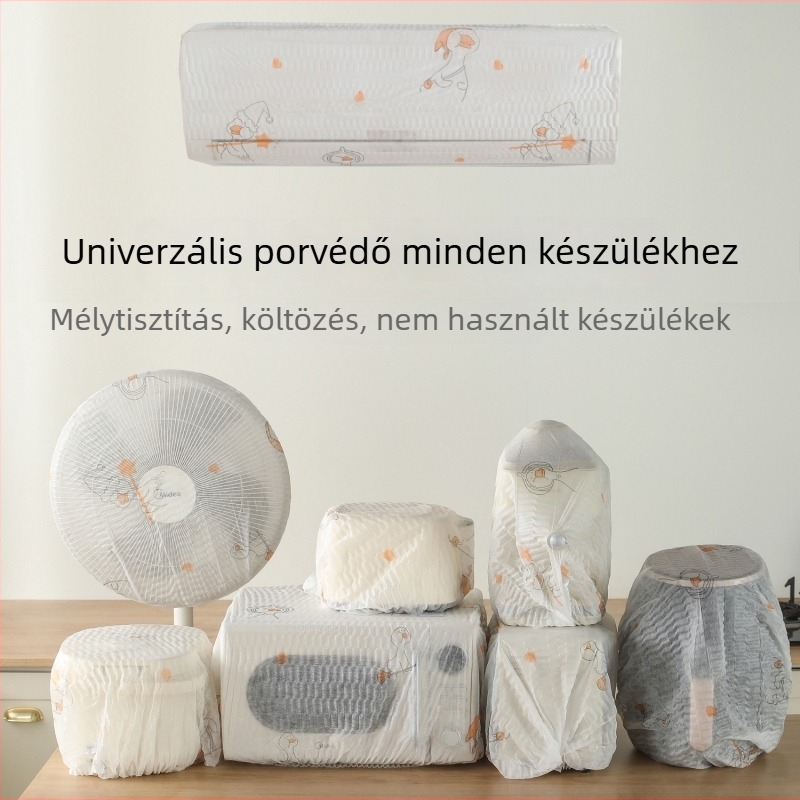 Nagy méretű porvédő huzat háztartási gépekhez – védi a ventilátorokat, fűtőtesteket, légtisztítókat és hűtőket.