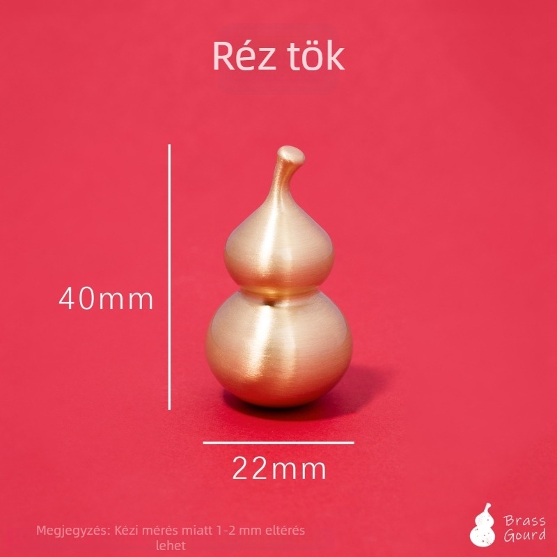 Tök alakú sárgaréz szekrényfogantyú ruhásszekrény ajtóihoz és fiókjaihoz, új kínai stílusú vintage dizájn, egylyukas