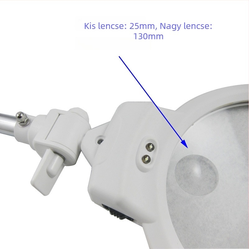 Chuda 3B-1A Állványos nagyító LED világítással, összecsukható, 5×/3×, Ø130 mm