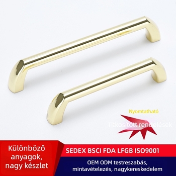 H-8259 Fiók- és szekrényfogantyú, bronzVintage felülettel, modern minimalist stílus, cinkötvözet öntvény