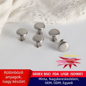 Nordic stílusú fém szekrényajtó fogantyú, minimalist, egylyukas szereléssel