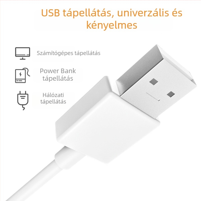LED szekrényvilágító mozgásérzékelővel, USB-s fényerő-szabályozással, hálószobai éjjeli lámpa gesztusvezérléssel