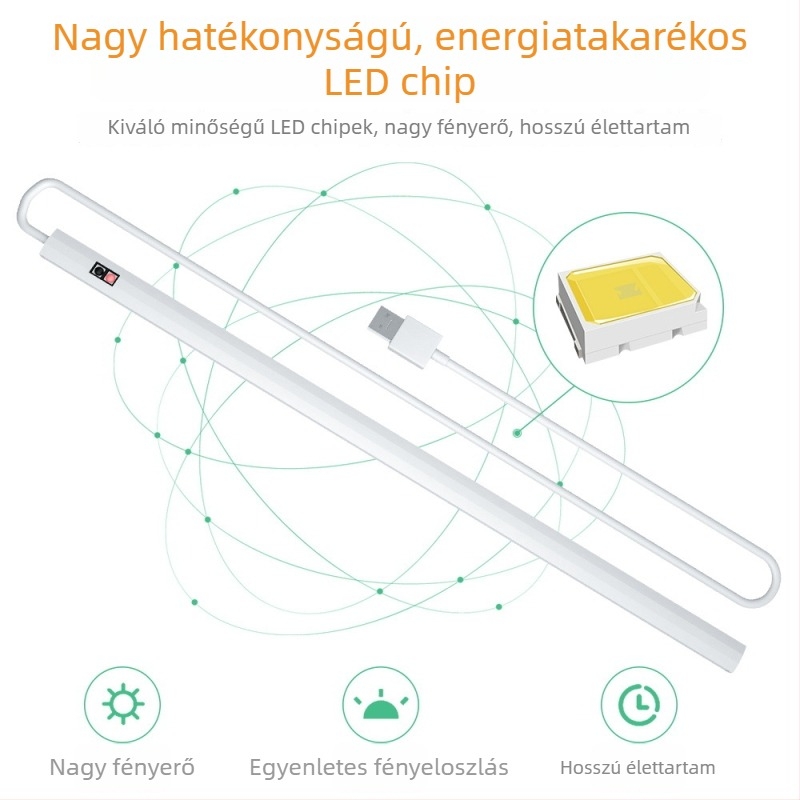 LED szekrényvilágító mozgásérzékelővel, USB-s fényerő-szabályozással, hálószobai éjjeli lámpa gesztusvezérléssel