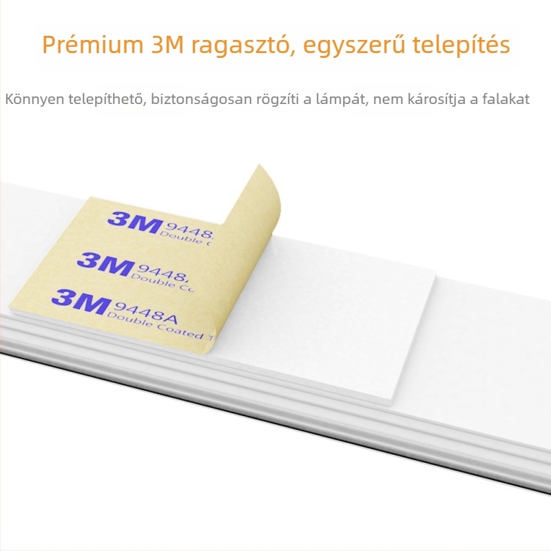 LED szekrényvilágító mozgásérzékelővel, USB-s fényerő-szabályozással, hálószobai éjjeli lámpa gesztusvezérléssel