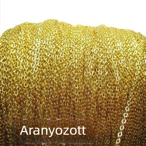 925-ös ezüst DIY ékszerkészítő anyagok: O-alakú lánc, polírozott keresztlánc, nagy mennyiségű félkész láncok, bojt díszítő elemei