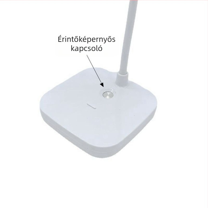 LED asztali lámpa tanuláshoz, USB-s tápegységgel, összecsukható, szemvédő, kompakt éjjeli lámpa kollégiumba