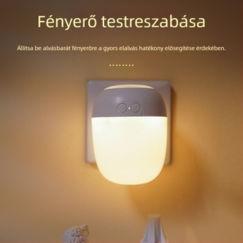 Távirányítós éjszakai fény hálószobába, 220V-os hálózatról, fényérzékelős, szemkímélő, lámpa babák etetéséhez és gyerekeknek az ágynál, szúnyogriasztó funkcióval