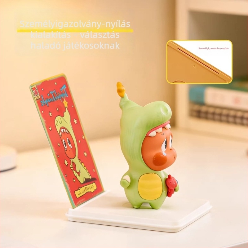 Bubble Mart átlátszó kiállító doboz fedéllel — kompakt kis figurák tárolására és blind-box rendező, porvédő fedél