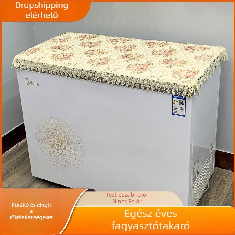 Univerzális fagyasztófedél porvédővel és hőszigetelő quilt felső réteggel, háztartási használatra