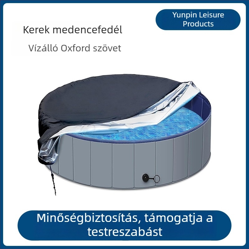 Kör alakú kültéri medencefedél UV-védelémmel, vízálló és porálló