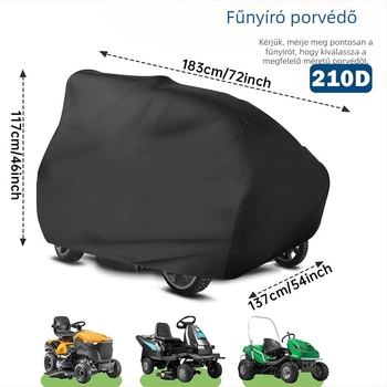 Fűnyíró fedél, vízálló és porálló, kültéri használatra
