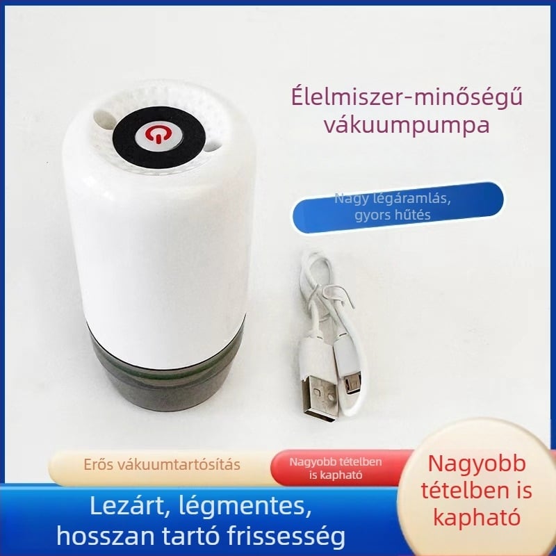 Nagy teljesítményű elektromos vákuumpumpa élelmiszer-tároló zacskókhoz