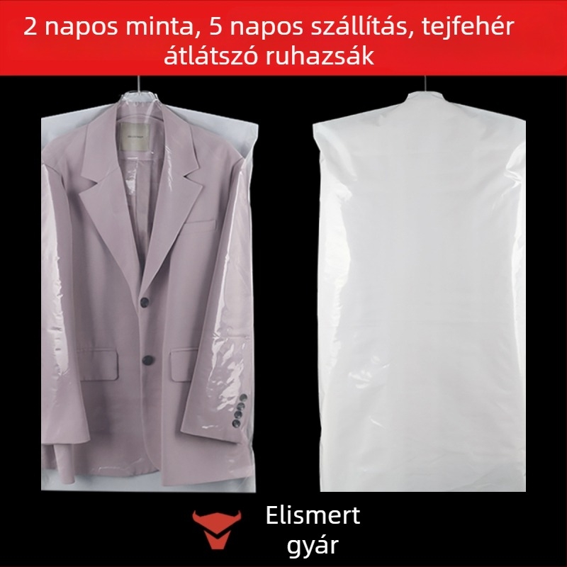 Személyre szabott ruhatartó táska – vízálló, átlátszó védőtáska kabátokhoz és vastag pehelydzsekikhez