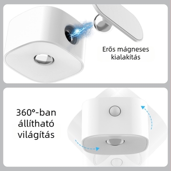 Delchamp mágneses falikar két fényforrással, beltéri folyosóhoz és hálószobához, beépített akkumulátorral