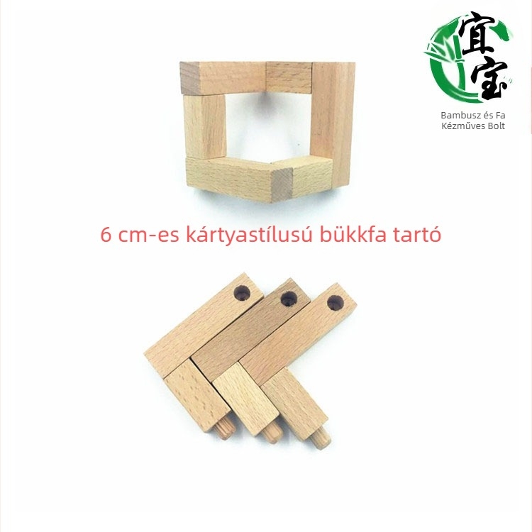 3D-nyomtatott holdlámpa bükkfa tartóval és alaplappal, éjjeli fény