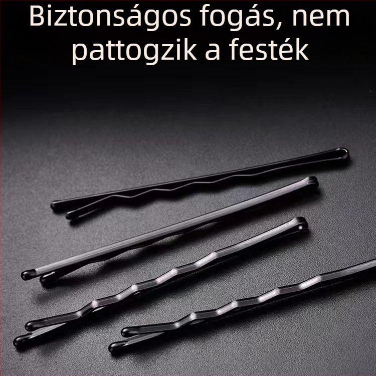 Sminkmestereknek szóló egykaros hajcsat, vastag és erős, fekete