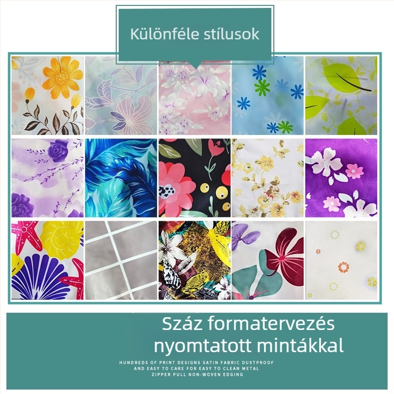 Szatén anyagú mosógépvédő, lehajtható fedél, dob típusú mosógéphez, teljes lefedettség, egy- vagy két-dobos készülékekhez