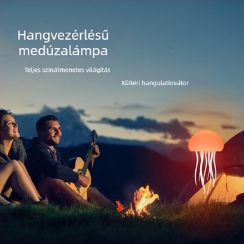 Szabadalmaztatott hangvezérelt medúza lámpa, mozgó fény, beépített akkumulátor