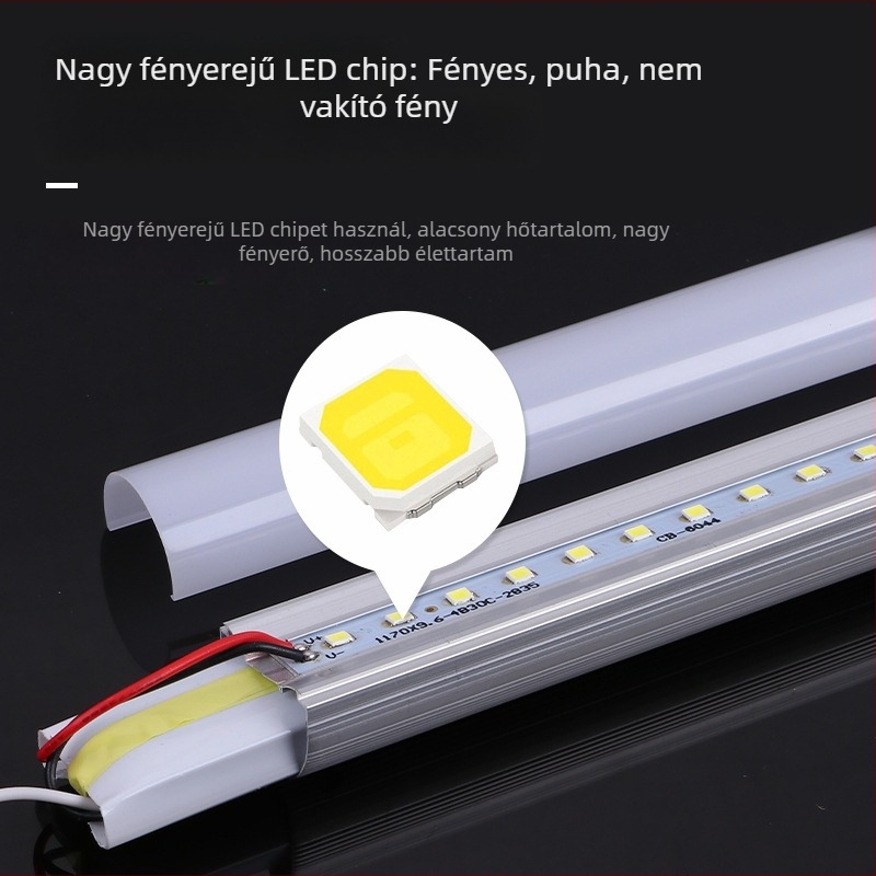 1,2 m T8 LED cső tartóval, alumínium-plasztikus szétválasztott LED cső, testre szabható