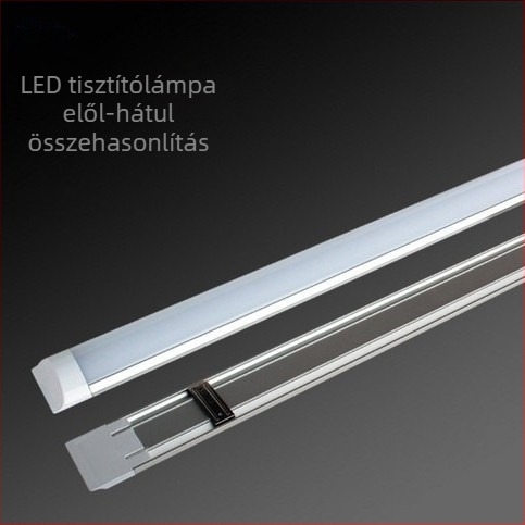 Beépített tartóval rendelkező LED tisztító lámpa, nedvességálló és porálló, kompatibilis DC/AC bemenettel 12V/24V/36V/220V