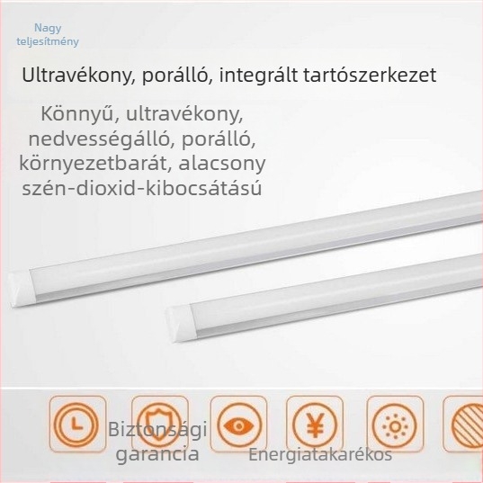 Beépített tartóval rendelkező LED tisztító lámpa, nedvességálló és porálló, kompatibilis DC/AC bemenettel 12V/24V/36V/220V