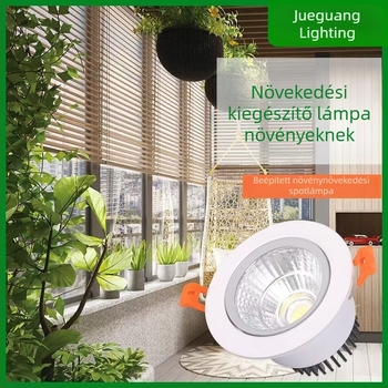 Beltéri növényfal lámpa – teljes spektrumú LED, beépített mennyezeti lámpa, állítható szög