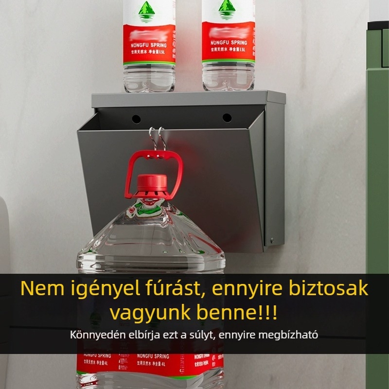 Fali vécépapírtartó doboz, vízálló fürdőszobai tárolóval, fúrás nélkül