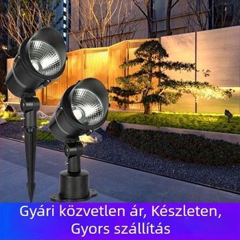 Talpas kültéri lámpa udvarhoz és kerthez, COB LED reflektor, tájvilágítás