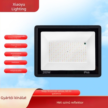 IR mozgásérzékelős LED-reflektor, RGB színváltó, kültéri IP66 vízálló