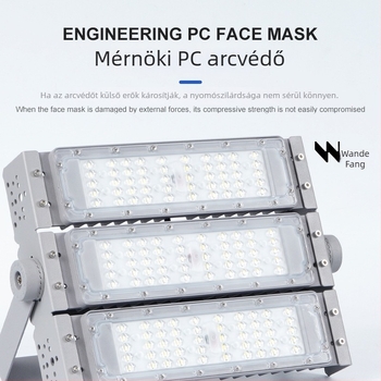 Kültéri mérnöki világítás: LED reflektorok tunellákhoz, stadionokhoz és magas oszlopos világításhoz, IP55