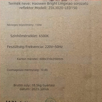 Sunshine LED reflektor 50W–200W ipari és bányászati világításhoz, IP65 vízálló, nagy fényerő