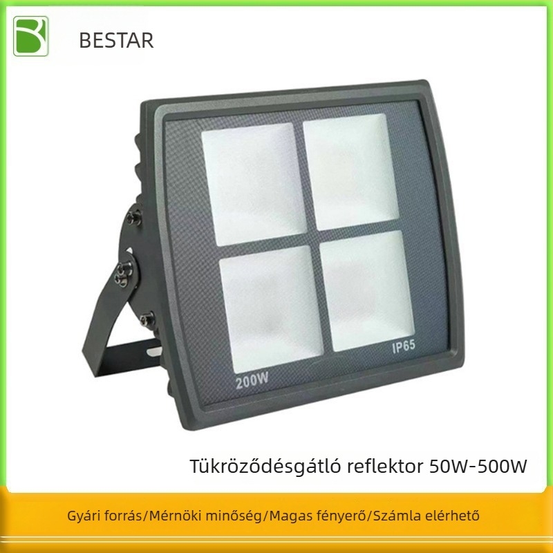 BST616 LED kültéri reflektor, nagy teljesítményű, anti-glare funkcióval, IP65, 50-500W, semleges fehér